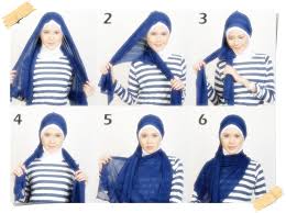 Tutorial Dan Cara Memakai Jilbab Segi Empat