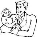 Father coloring page