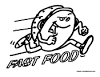 Funny Food coloring page