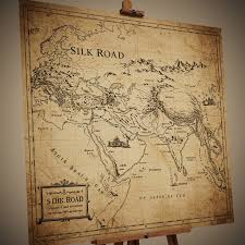 Image result for silk road map