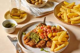 Image result for schnitzel mit pommes