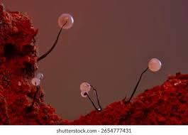 Attēlu rezultāti vaicājumam “Comatricha nigra macro”