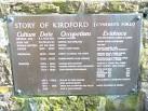 Historical calendar of main village events on a plaque at the foot of the - via Daymix