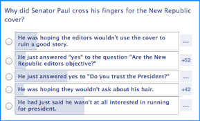 Why is Rand Paul crossing his fingers on the cover of The New ... - PaulPoll