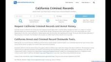 Request California Criminal Records and Arrest History. - YouTube