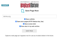 The Wayback Machine's Save Page Now is New and Improved | Internet ...