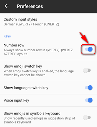 Image result for android keyboard number row