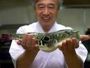 ... del pesce palla in un ristorante di Tokyo, il Fugu Fukujii a Ginza. - fugu-b