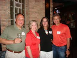 L-r: Tom Rafferty \u0026#39;75 (TKE), Patti Walsh Davey \u0026#39;75 (ASA), Sandy DeHertogh McGovern\u0026#39;76 (ASA) and Frank McGovern \u0026#39;76 (Theta Xi). - group1