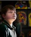 ENGROSSING: Matthew Mander, 10, studies some of the artworks at Parkland ... - 6979441