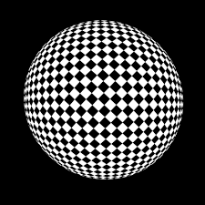Image result for sphere checkered plane raytrace