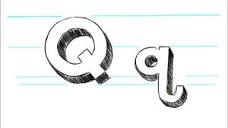 How to Draw 3D Letters Q - Uppercase Q and Lowercase q in 90 ...