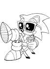 Sonic coloring page