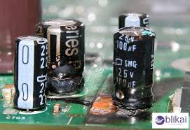 Image result for blown capacitor