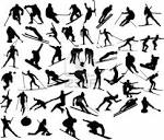 Raccolta Di Vettore Giochi Olimpici Invernali Clipart Royalty-free ...