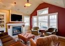 Red Wall Color For Entertainment Center Wall In Living Room, One ...