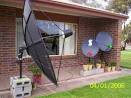 Satellite dish pointing