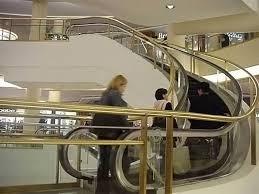 Image result for spiral escalator