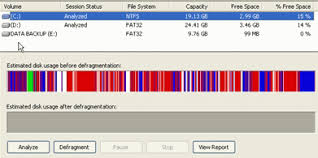 Image result for windows xp defragmentation
