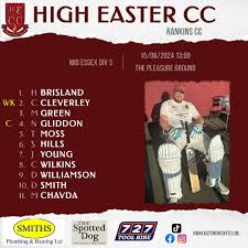 Image result for High Easter Cricket Club