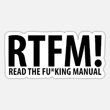 Image result for RTFM