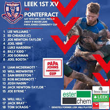 Image result for Leek Rugby Football Club