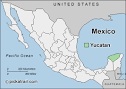 Map of Yucatan. Location of Yucatan. | Pickatrail.