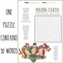 MAGNA CARTA word search puzzle worksheets activities by Mind Games ...