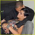 Rihanna & Chris Brown Snuggle