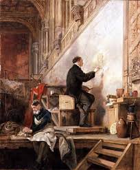 Daniel Maclise (1806-70) painting his mu - John Ballantyne als ...