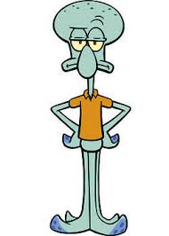 squidward coloring page