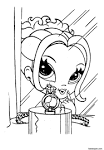 Lisa Frank coloring page