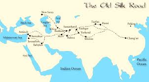 Image result for silk road map