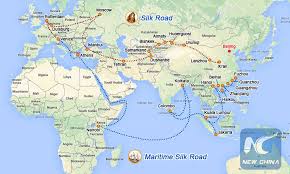 Image result for silk road map