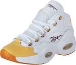 Amazon.com | Reebok Mens Question Mid Shoes Sneaker, white/yellow ...