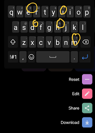 Image result for android keyboard number row