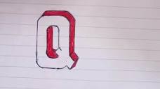 3d Drawing Letter Q | TikTok