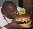 Weird people Fat Guy Eating