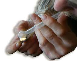 When I stopped smoking crystal meth, getting over the fatigue, hunger, 