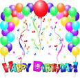Happy Birthday Clipart Image   Birthday Border With Balloons