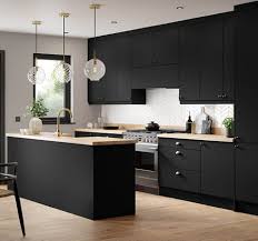 Image result for black kitchen