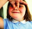 Pinching the lower part of the