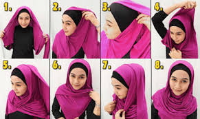 Tutorial Hijab Pashmina Simple untuk Pemilik Wajah Bulat