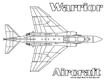 Airplane coloring page