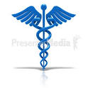 Caduceus   Blue Medical Health Symbol   Signs and Symbols   Great