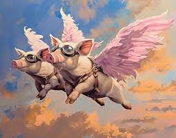 Image result for flying pigs