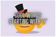 Cool Words Starting with 'Y' – Mr Greg's English Cloud