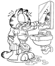 Garfield coloring page