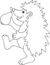 Hedgehog coloring page