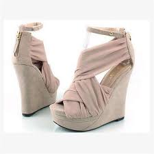 FREE INTERNATIONAL SHIPPING - Platform Sandal with Wedge & Cross ...